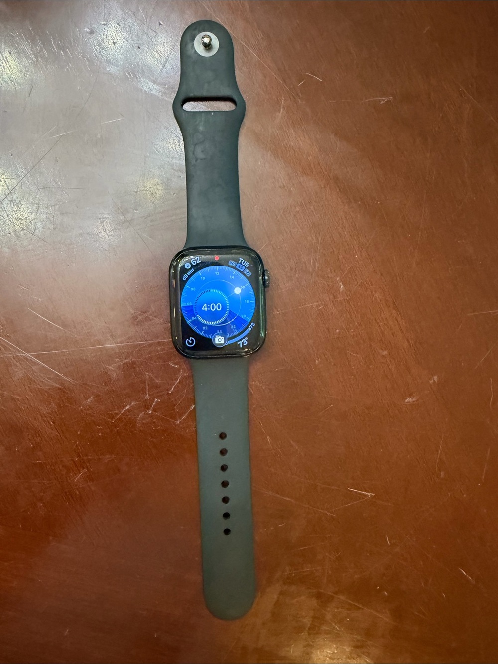 Apple Smartwatch series 7 41mm with Black Silicone Band